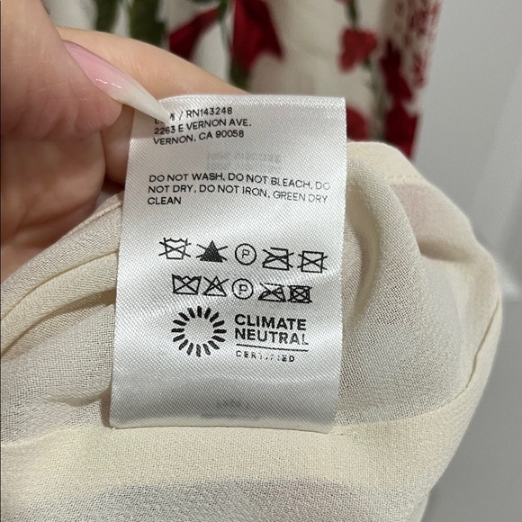 Reformation Nikita Red and White Floral Dress - Picture 12 of 12